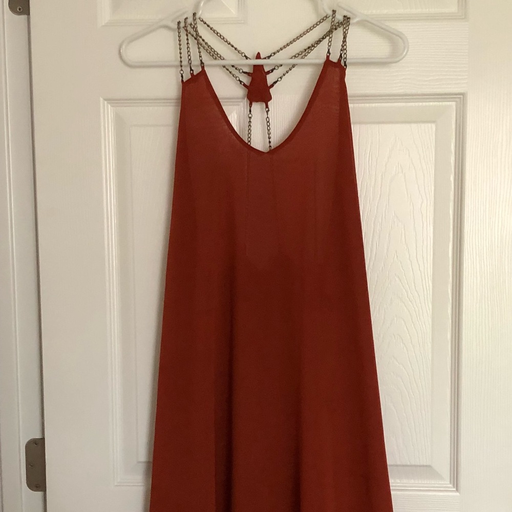 Audrey burnt orange dress